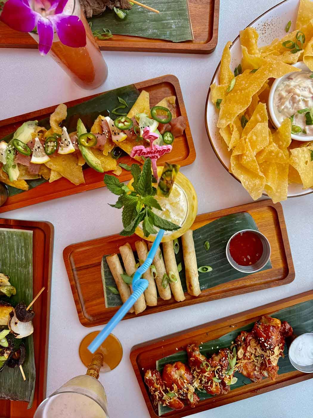 Tapas - Savory dishes, snacks, and appetizers at Flamingo TIKI located in the Oklahoma Historic Paseo District.